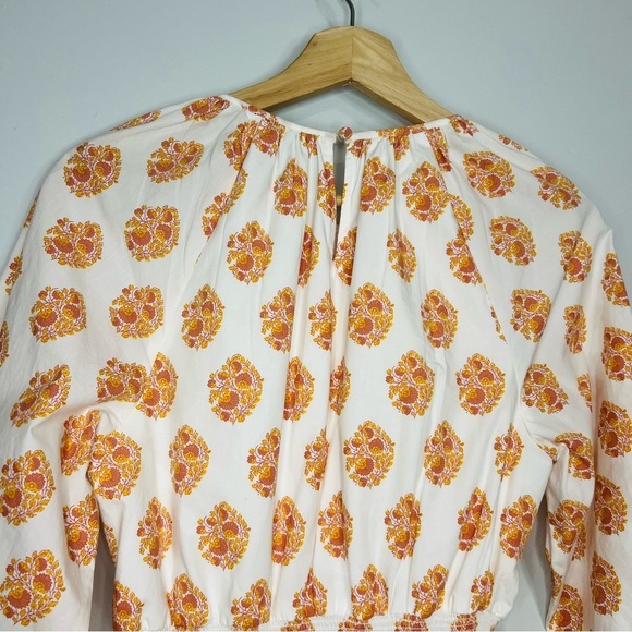 J.Crew Smocked-waist mini dress in gathered floral block print size xsmall - Picture 4 of 7